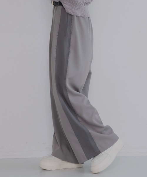 JUMELLE（ジュメロ）の「【総ゴム/ワイドルーズ】ラインヘムスラックス（スラックス・レディース・ブラウン/グレー・SMALL/MEDIUM）」の4枚目の写真