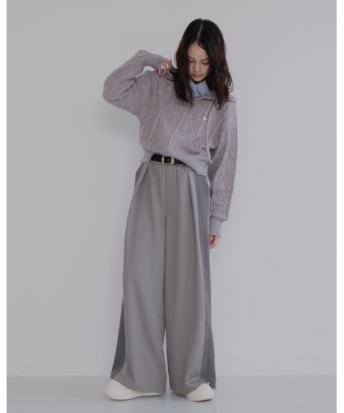 JUMELLE（ジュメロ）の「【総ゴム/ワイドルーズ】ラインヘムスラックス（スラックス・レディース・ブラウン/グレー・SMALL/MEDIUM）」の15枚目の写真