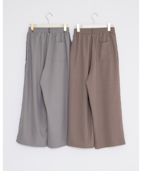 JUMELLE（ジュメロ）の「【総ゴム/ワイドルーズ】ラインヘムスラックス（スラックス・レディース・ブラウン/グレー・SMALL/MEDIUM）」の12枚目の写真