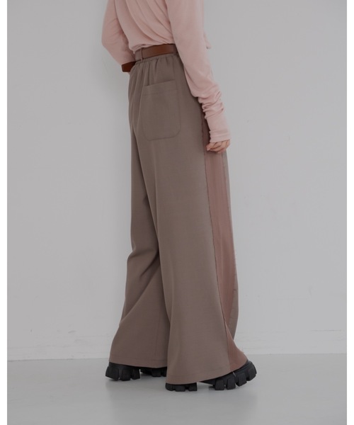 JUMELLE（ジュメロ）の「【総ゴム/ワイドルーズ】ラインヘムスラックス（スラックス・レディース・ブラウン/グレー・SMALL/MEDIUM）」の9枚目の写真