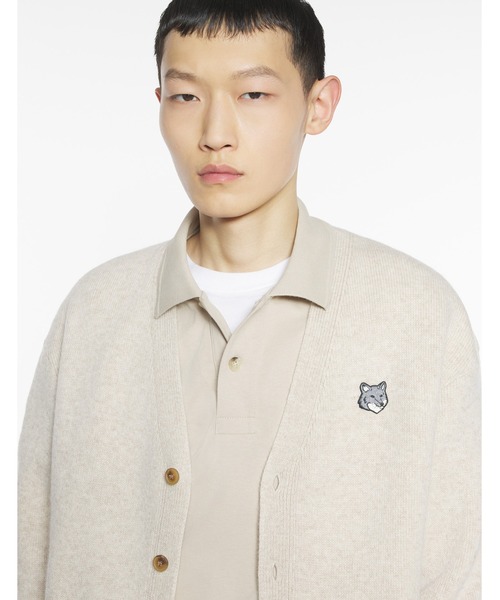 Maison Kitsune(メゾンキツネ)の「FOX HEAD MILANO LAMBSWOOL CARDIGAN(カーディガン/ボレロ・メンズ・ネイビー/モスグリーン/ベージュ・XL/L/M/S/XS)」の17枚目の写真