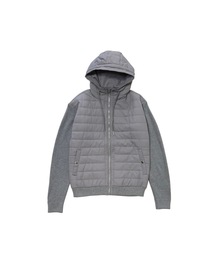 MMMM（エムエムエムエム）の「MMMM/フーデットパファージャケット/ニットドッキング（ブルゾン）」