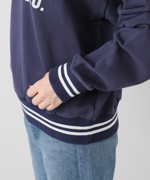 SLOBE IENA（スローブイエナ）の「MASON/メイソン ラインスウェット（スウェット・レディース・アイボリー/ネイビー・FREE）」の21枚目の写真
