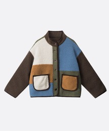 U:UME([)Color Patch Faux Fur Jacket([gR[g)