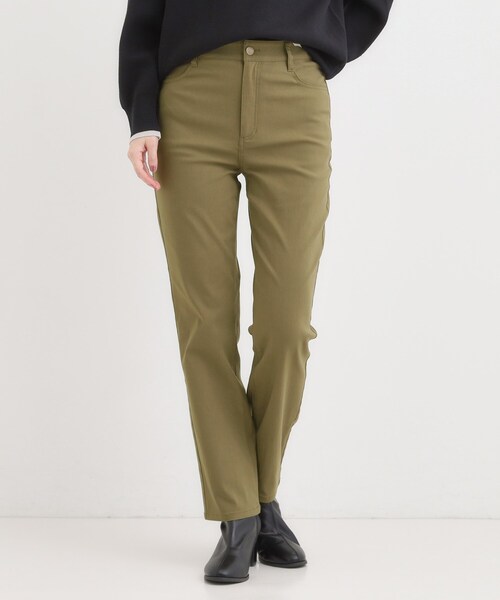 SHOO・LA・RUE(シューラルー)の「【S-LL】優しくフィット ハイパーストレートパンツ(その他パンツ・レディース・ブラック/カーキ/ブルー・04/03/02/01)」の18枚目の写真