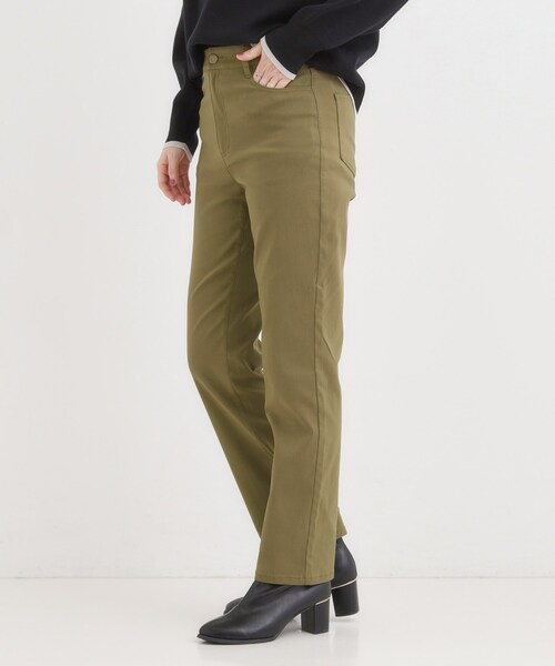 SHOO・LA・RUE(シューラルー)の「【S-LL】優しくフィット ハイパーストレートパンツ(その他パンツ・レディース・ブラック/カーキ/ブルー・04/03/02/01)」の19枚目の写真