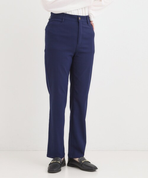 SHOO・LA・RUE(シューラルー)の「【S-LL】優しくフィット ハイパーストレートパンツ(その他パンツ・レディース・ブラック/カーキ/ブルー・04/03/02/01)」の10枚目の写真