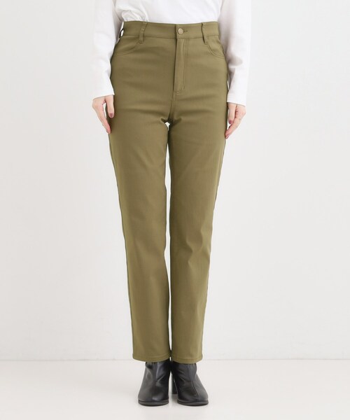 SHOO・LA・RUE(シューラルー)の「【S-LL】優しくフィット ハイパーストレートパンツ(その他パンツ・レディース・ブラック/カーキ/ブルー・04/03/02/01)」の14枚目の写真