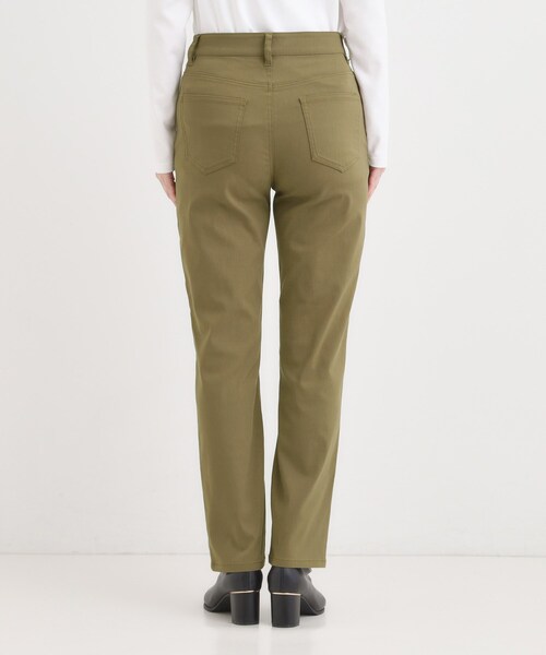SHOO・LA・RUE(シューラルー)の「【S-LL】優しくフィット ハイパーストレートパンツ(その他パンツ・レディース・ブラック/カーキ/ブルー・04/03/02/01)」の4枚目の写真