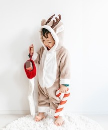 Grattis（グラッティス）の「(KE)ユニセックス イベント用 トナカイ ベビー 赤ちゃん クリスマス 服 衣装 ベビー服 サンタ コスチューム コスプレ ロンパース（ロンパース）」