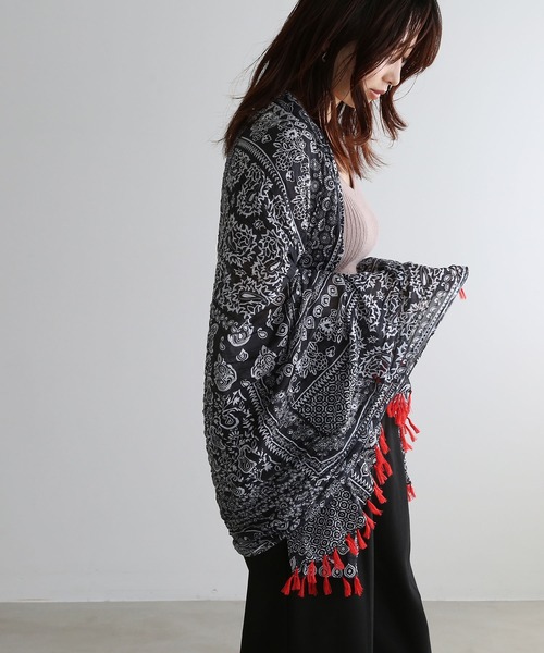 【美品】ifsixwasnine SKULL INDIAN ストール 大判 美品】ifsixwasnine SKULL INDIAN ストール 大判 美品】ifsixwasnine