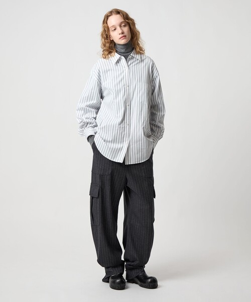 6（ロク）の「＜6(ROKU)＞コットン シャツ（シャツ/ブラウス・レディース・コバルトブルー/その他1・FREE）」の2枚目の写真