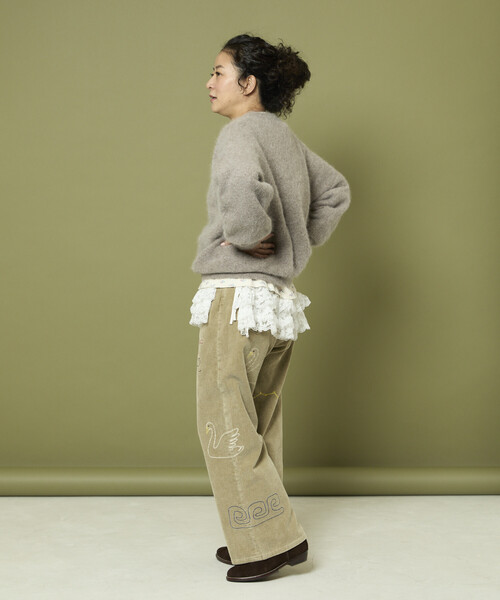 Freada(フリーダ)の「Freada/フリーダ フラッフィーニット プルオーバー(ニット/セーター・レディース・レッド/ライトグレー/ブラウン・ONE SIZE)」の17枚目の写真