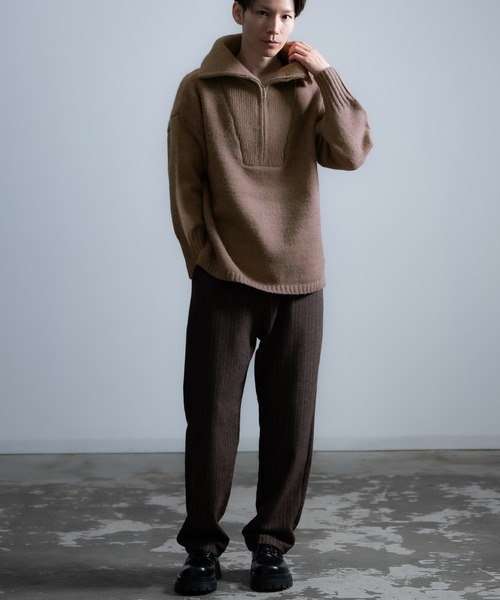 improves（インプローブス）の「モヘアタッチ ハーフジップ ニット（ニット/セーター・メンズ・ブルー/グレイッシュベージュ/ホワイト/カーキ/モカ/ブラック・LARGE/MEDIUM）」の15枚目の写真