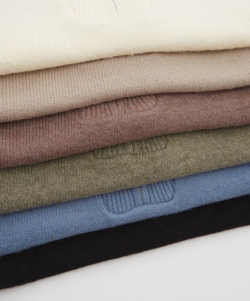 improves（インプローブス）の「モヘアタッチ ハーフジップ ニット（ニット/セーター・メンズ・ブルー/グレイッシュベージュ/ホワイト/カーキ/モカ/ブラック・LARGE/MEDIUM）」の10枚目の写真