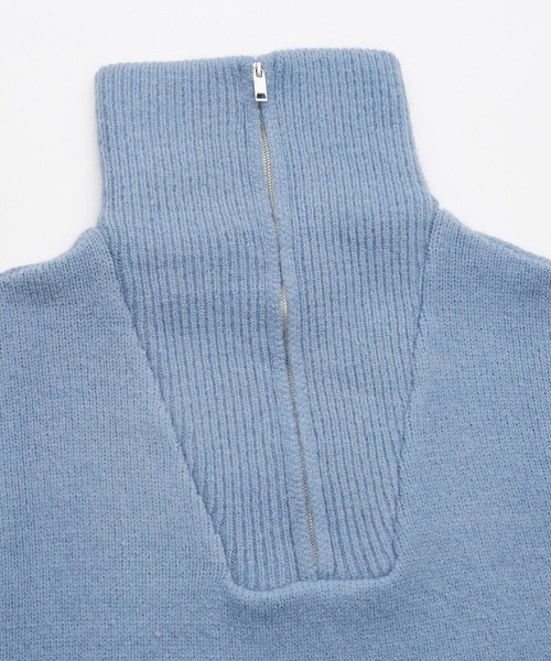 improves（インプローブス）の「モヘアタッチ ハーフジップ ニット（ニット/セーター・メンズ・ブルー/グレイッシュベージュ/ホワイト/カーキ/モカ/ブラック・LARGE/MEDIUM）」の17枚目の写真