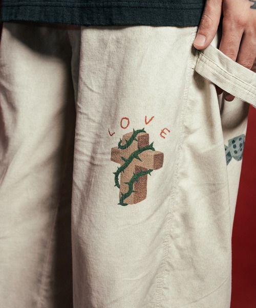 Subciety(サブサエティ)の「Memorial corduroy pants(その他パンツ・メンズ・オフホワイト/ブラック・MEDIUM/LARGE/X-LARGE/SMALL)」の11枚目の写真