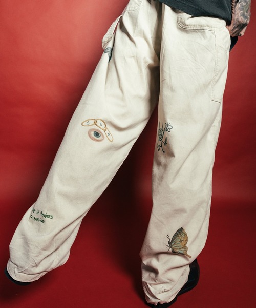 Subciety(サブサエティ)の「Memorial corduroy pants(その他パンツ・メンズ・オフホワイト/ブラック・MEDIUM/LARGE/X-LARGE/SMALL)」の16枚目の写真