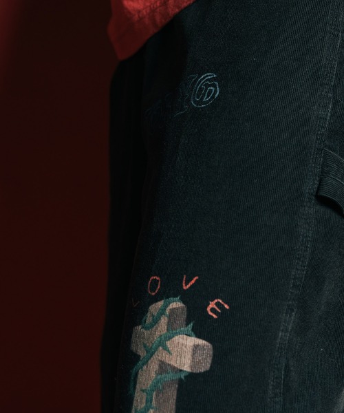 Subciety(サブサエティ)の「Memorial corduroy pants(その他パンツ・メンズ・オフホワイト/ブラック・MEDIUM/LARGE/X-LARGE/SMALL)」の6枚目の写真