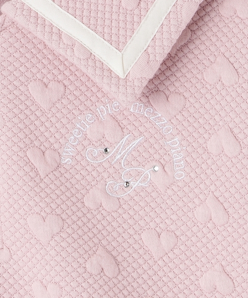 セール】カットジャガード ハーフZIPセーラー セットアップ