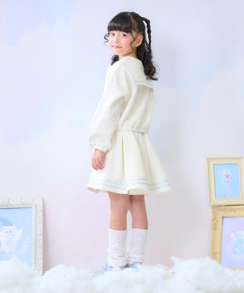 カットジャガード ハーフZIPセーラー セットアップ（セットアップ