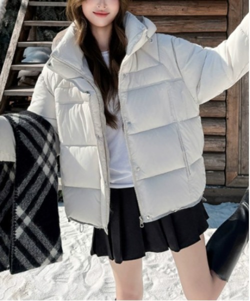  フラッフィジャケット　ホワイト 新品未使用　タグ付き セール】中綿 ジャケット（ダウンジャケット/コート）｜BLANC FICELLE