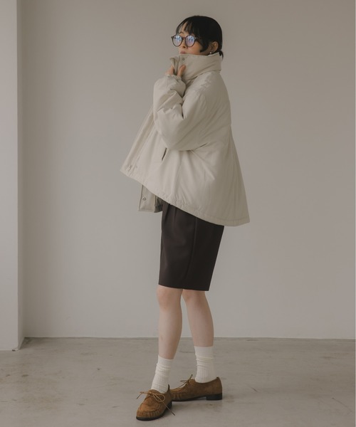 210nouve（トゥージュヌーブ）の「ショート モンスター ジャケット（ブルゾン・レディース・ブラック/ライトベージュ/カーキ・FREE）」の20枚目の写真