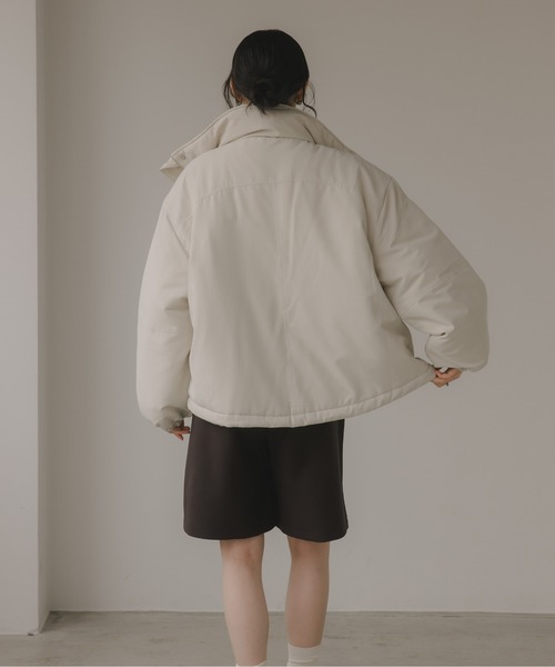 210nouve（トゥージュヌーブ）の「ショート モンスター ジャケット（ブルゾン・レディース・ブラック/ライトベージュ/カーキ・FREE）」の22枚目の写真