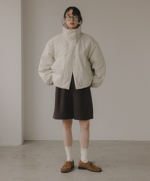 210nouve（トゥージュヌーブ）の「ショート モンスター ジャケット（ブルゾン・レディース・ブラック/ライトベージュ/カーキ・FREE）」の15枚目の写真