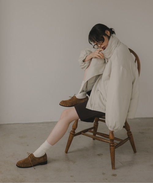 210nouve（トゥージュヌーブ）の「ショート モンスター ジャケット（ブルゾン・レディース・ブラック/ライトベージュ/カーキ・FREE）」の18枚目の写真