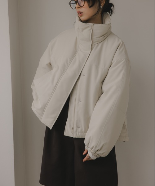 210nouve（トゥージュヌーブ）の「ショート モンスター ジャケット（ブルゾン・レディース・ブラック/ライトベージュ/カーキ・FREE）」の14枚目の写真