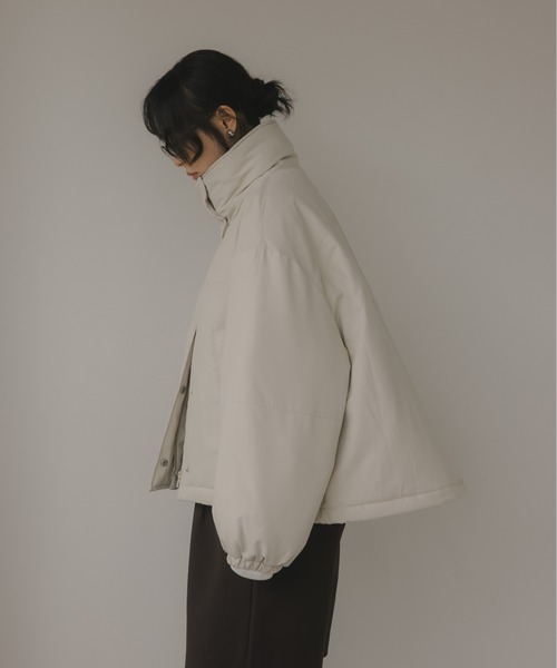 210nouve（トゥージュヌーブ）の「ショート モンスター ジャケット（ブルゾン・レディース・ブラック/ライトベージュ/カーキ・FREE）」の21枚目の写真