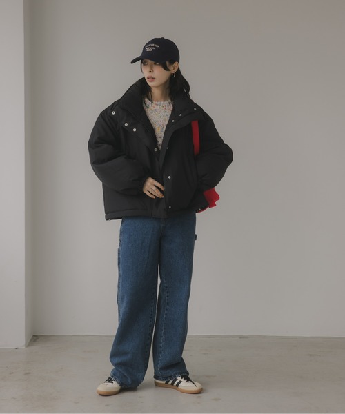 210nouve（トゥージュヌーブ）の「ショート モンスター ジャケット（ブルゾン・レディース・ブラック/ライトベージュ/カーキ・FREE）」の13枚目の写真