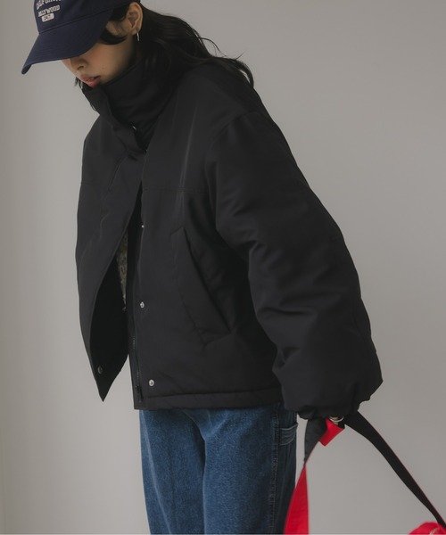 210nouve（トゥージュヌーブ）の「ショート モンスター ジャケット（ブルゾン・レディース・ブラック/ライトベージュ/カーキ・FREE）」の9枚目の写真