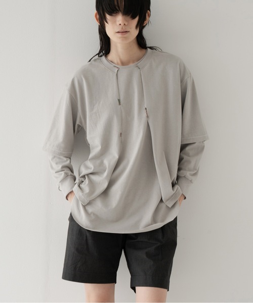 vintage-style open-front top（Tシャツ/カットソー）｜RYU（リュー