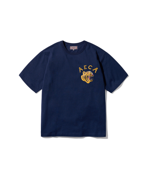 AECA（エイカ）の「TIGER HALF SLEEVE TEE-NAVY（Tシャツ/カットソー・レディース・その他・LARGE/SMALL/MEDIUM/X-LARGE）」の5枚目の写真