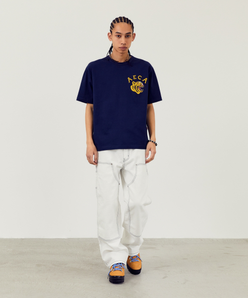 AECA（エイカ）の「TIGER HALF SLEEVE TEE-NAVY（Tシャツ/カットソー・レディース・その他・LARGE/SMALL/MEDIUM/X-LARGE）」の4枚目の写真