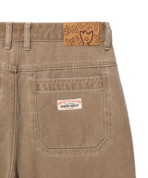 Wacky WiLLy(ワッキーウィリー)の「ダイングコットン切り替えパンツブラウン(その他パンツ・レディース・その他・SMALL/MEDIUM/LARGE)」の6枚目の写真