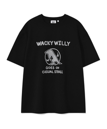 タイポバードグラフィック半袖Tシャツブラック