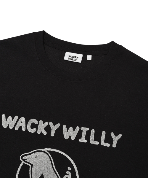 Wacky WiLLy(ワッキーウィリー)の「タイポバードグラフィック半袖Tシャツブラック(Tシャツ/カットソー・レディース・その他・SMALL/MEDIUM/LARGE/X-LARGE)」の4枚目の写真