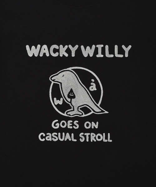Wacky WiLLy(ワッキーウィリー)の「タイポバードグラフィック半袖Tシャツブラック(Tシャツ/カットソー・レディース・その他・SMALL/MEDIUM/LARGE/X-LARGE)」の5枚目の写真