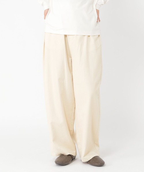 studio CLIP（スタディオクリップ）の「細コールルーズストレートパンツ[プチ・プラスサイズあり]（その他パンツ・レディース・カーキ/アイボリー/スモーク/キャメル・LARGE/MEDIUM/PF/ﾌﾘｰ(L)）」の19枚目の写真
