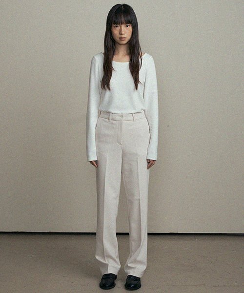 LINGSEOUL(リングソウル)の「straight slim pants-ivory(スラックス・レディース・その他・MEDIUM)」の7枚目の写真