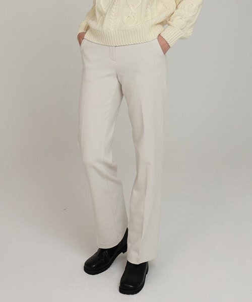 LINGSEOUL(リングソウル)の「straight slim pants-ivory(スラックス・レディース・その他・MEDIUM)」の4枚目の写真