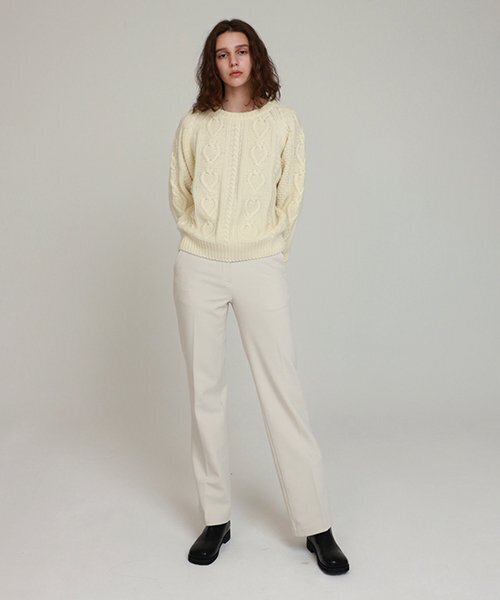 LINGSEOUL(リングソウル)の「straight slim pants-ivory(スラックス・レディース・その他・MEDIUM)」の5枚目の写真