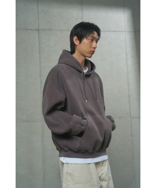 MOOD INSIDE（ムードインサイド）の「ピグメントヘビースウェットフードパーカー_Brown（パーカー・レディース・その他・MEDIUM/LARGE/X-LARGE）」の8枚目の写真