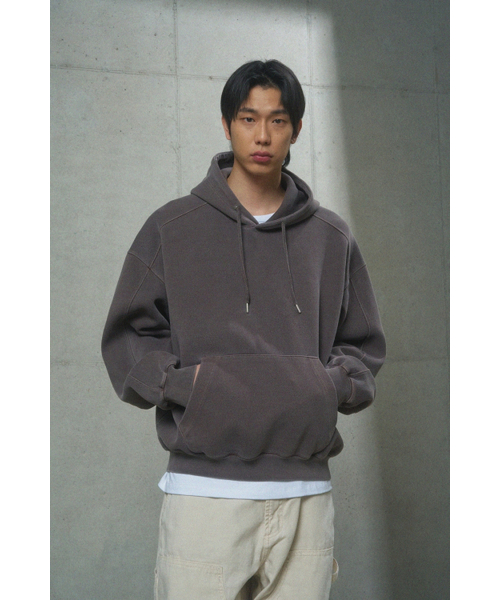 MOOD INSIDE（ムードインサイド）の「ピグメントヘビースウェットフードパーカー_Brown（パーカー・レディース・その他・MEDIUM/LARGE/X-LARGE）」の9枚目の写真