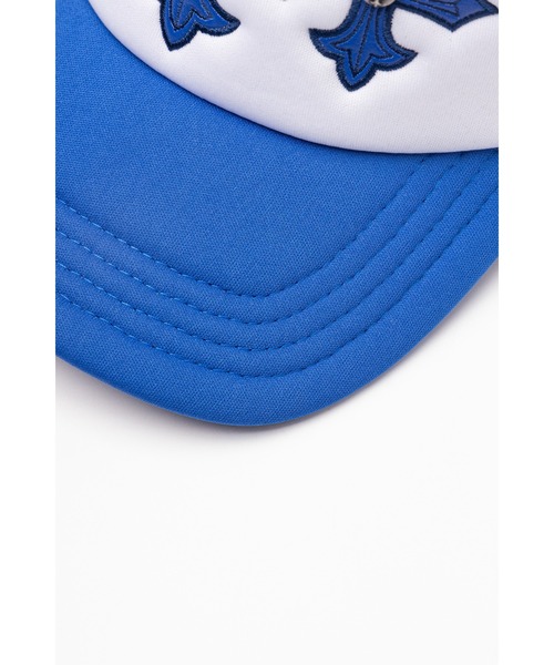 SUPPLIER(サプライヤー)の「メッシュキャップ|Cross Leather Patch Mesh Cap|SUPPLIER(キャップ・メンズ・ブルー・FREE)」の3枚目の写真