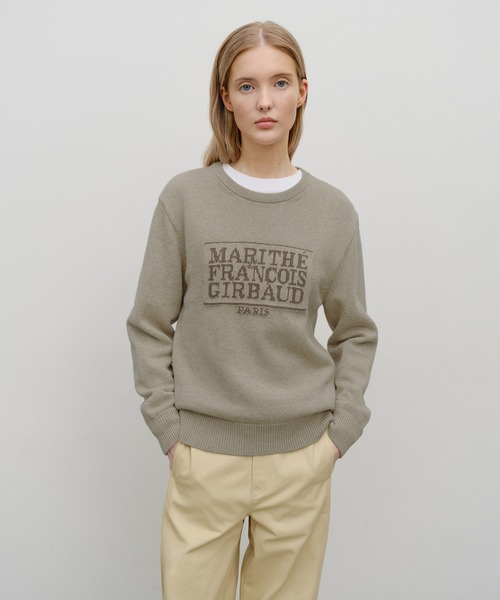 MARITHE & FRANCOIS GIRBAUD ジルボー ミレジム ニット CLASSIC LOGO KNIT PULLOVER（ニット/セーター）｜MARITHE + FRANCOIS