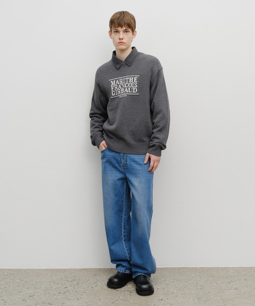 CLASSIC LOGO KNIT PULLOVER(ニット/セーター)|MARITHE + CLASSIC LOGO KNIT PULLOVER(ニット/セーター)|MARITHE +